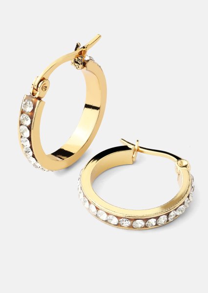 Pendiente CrystalGlow - 18k Chapado en oro