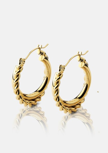 Pendientes Twist Elegance – 18k Chapados en oro