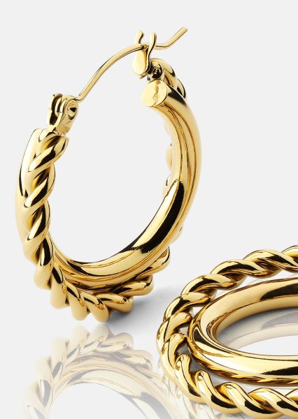 Pendientes Twist Elegance – 18k Chapados en oro
