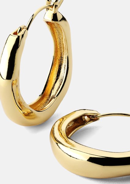 Pendiente Mila Hoops - 18k Chapado en oro