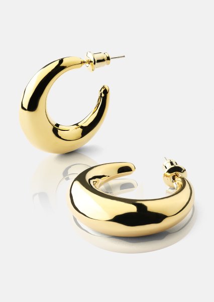Loop Pendientes – 18k Chapados en oro