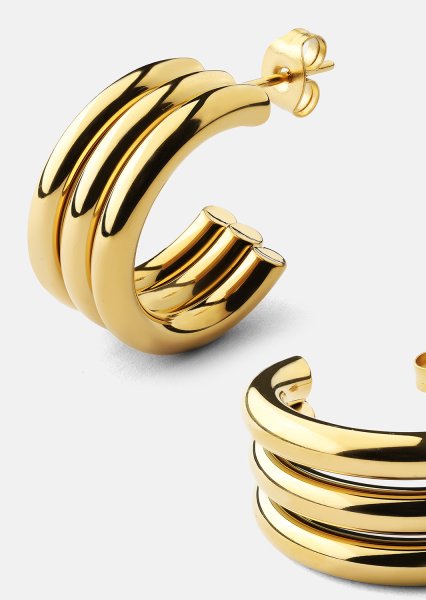 Riflia Pendiente - 18k Chapado en oro