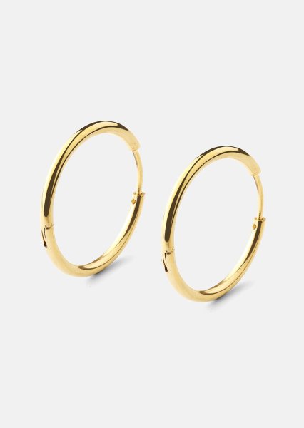 Pendiente Classic Medium - 18k Chapado en oro