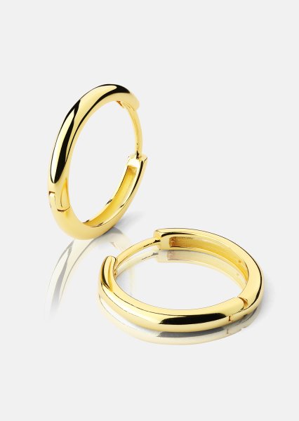 Pendiente Shine Hoops - 18k Chapado en oro