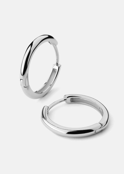 Pendiente Shine Hoops - Chapado en plata