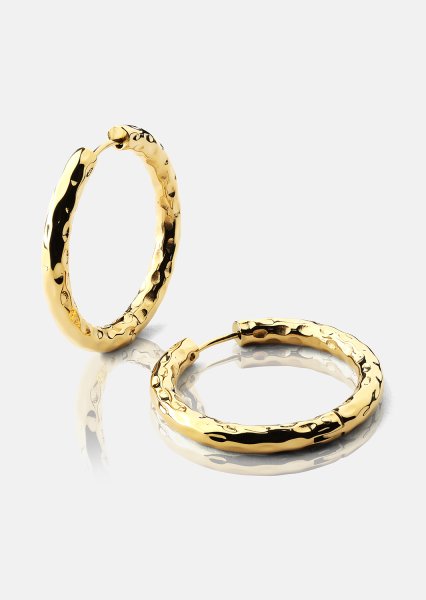 Pendiente Everyday Hoops - 18k Chapado en oro