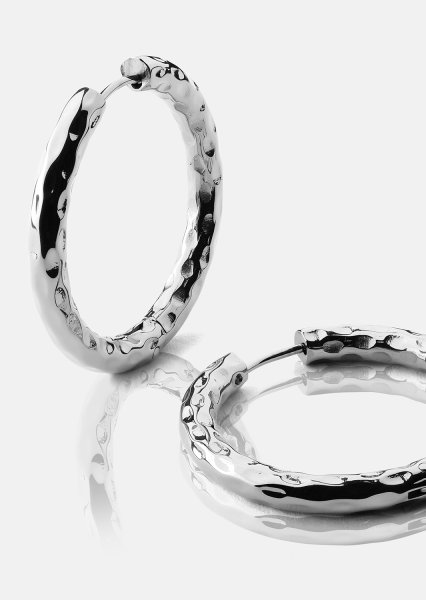 Pendiente Everyday Hoops - Chapado en plata