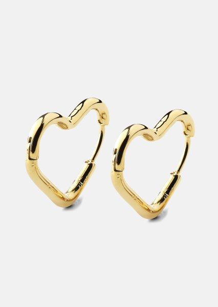 Pendiente Heart's Embrace - 18k Chapado en oro
