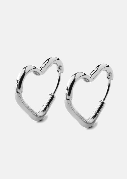 Pendiente Heart's Embrace - Chapado en plata