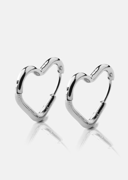 Pendiente Heart's Embrace - Chapado en plata