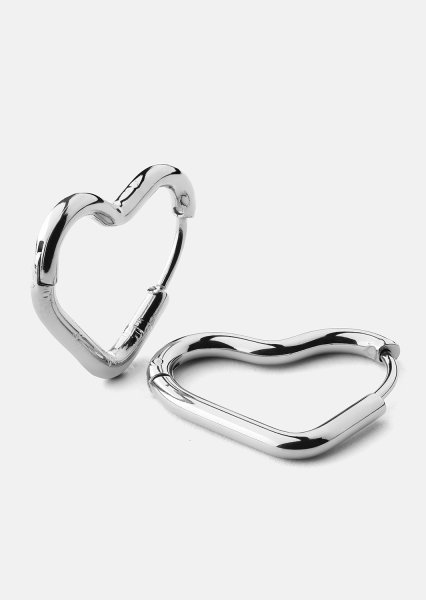 Pendiente Heart's Embrace - Chapado en plata