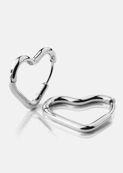 Pendiente Heart's Embrace - Chapado en plata