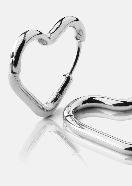 Pendiente Heart's Embrace - Chapado en plata