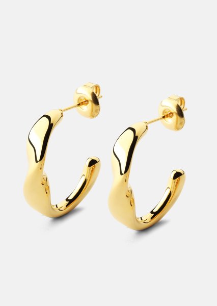 Pendiente Flow Gleam - 18k Chapado en oro