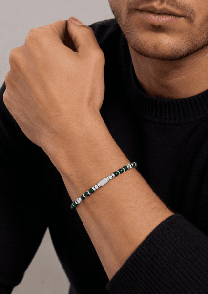 Pulsera de cuentas Emerald Rove
