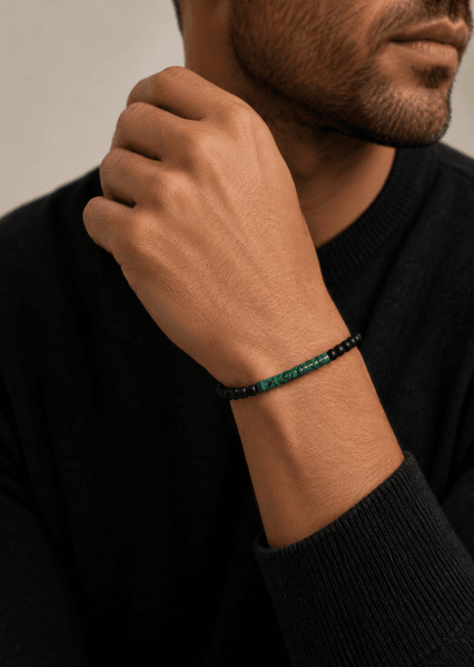 Pulsera de cuentas Emerald Rove
