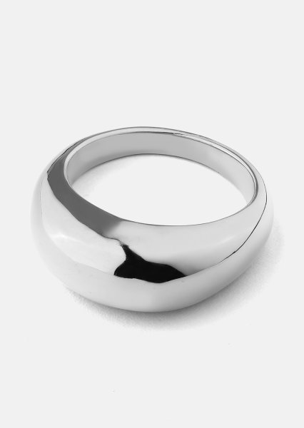 Golden Bold Anillo - Chapado en plata