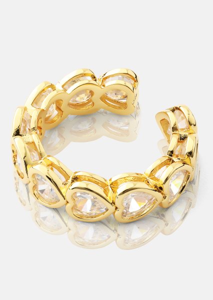  Anillo Heartfelt Love - 18k Gold Plated