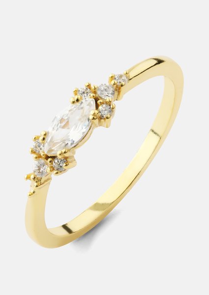 Elysia Anillo - 18k Chapado en oro