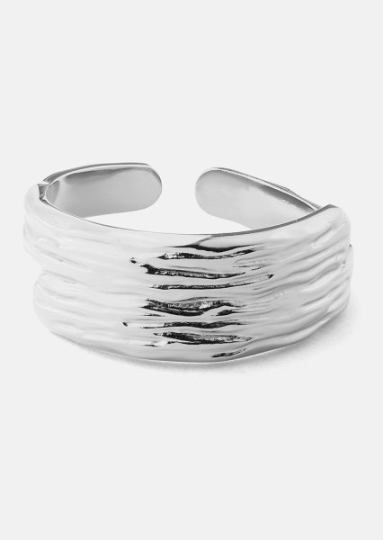 Wavena Anillo - Chapado en plata