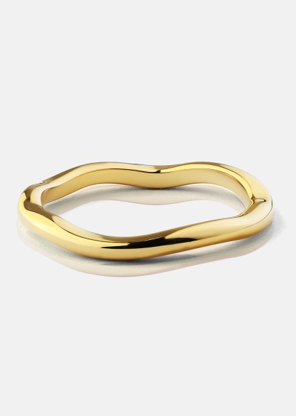 Anillo Wave Gold - Chapado en oro de 18k