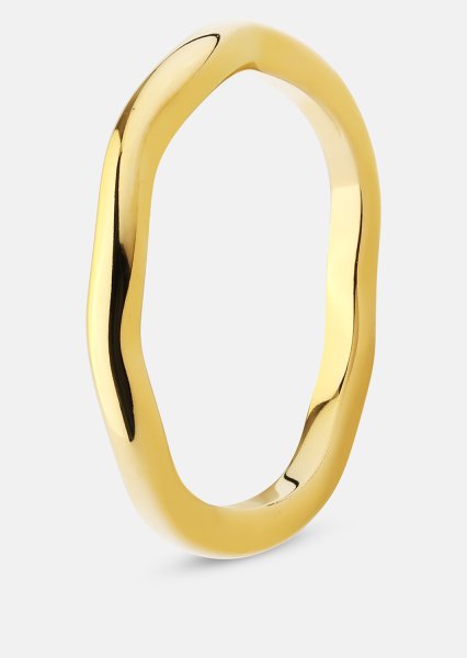Anillo Wave Gold - Chapado en oro de 18k