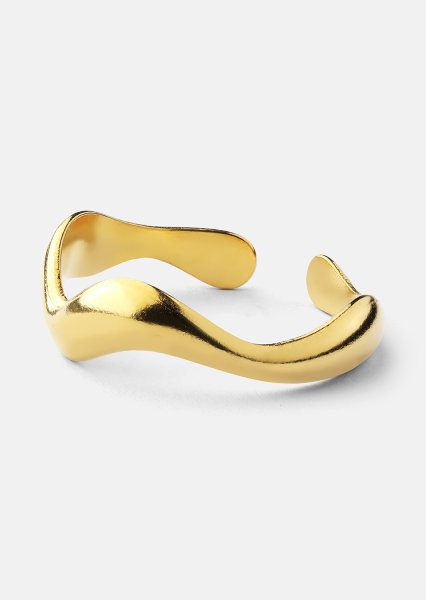 Anillo Vira - Chapado en oro de 18k