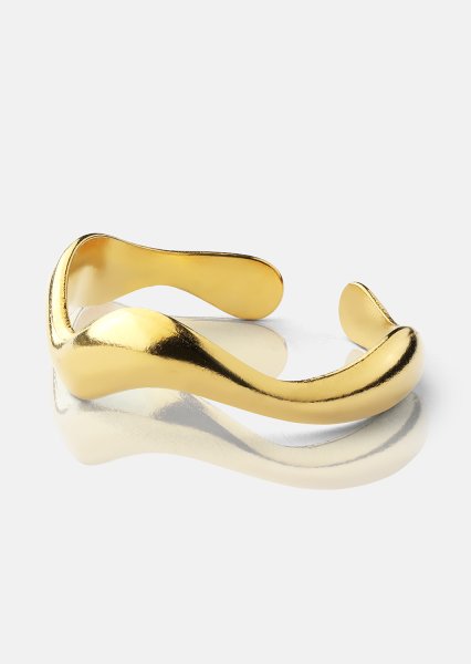 Anillo Vira - Chapado en oro de 18k
