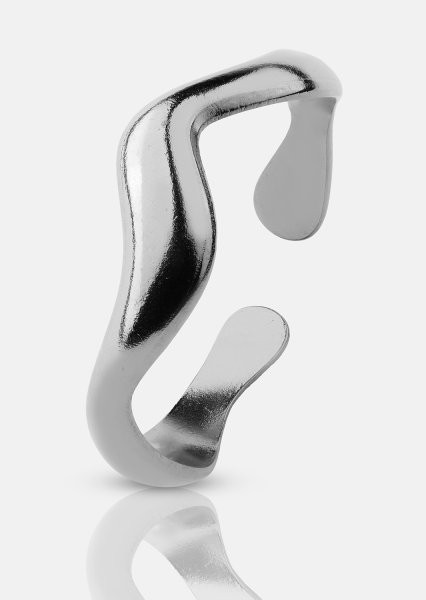 Anillo Vira - Chapado en plata