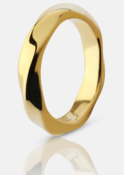 Anillo Swirl - Chapado en oro de 18k