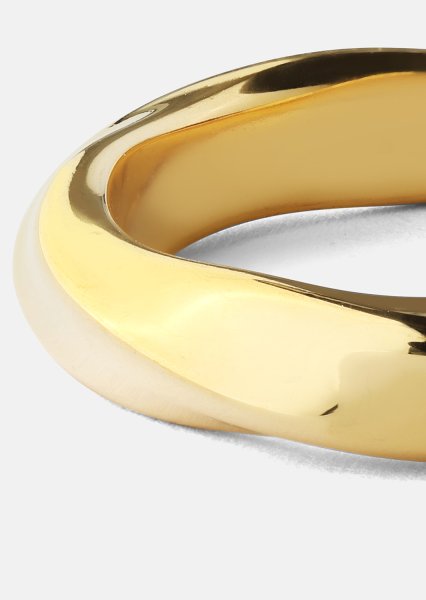 Anillo Swirl - Chapado en oro de 18k
