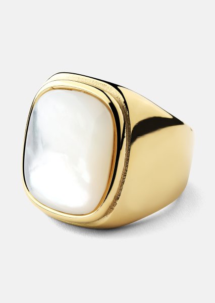 Anillo Blanche - Chapado en oro de 18k