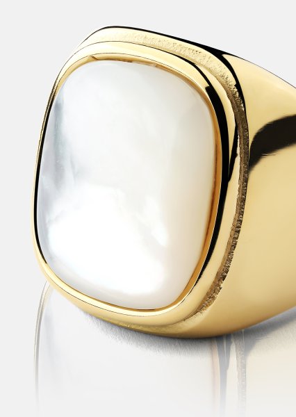 Anillo Blanche - Chapado en oro de 18k