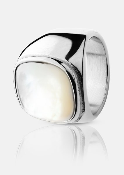 Anillo Blanche - Chapado en plata