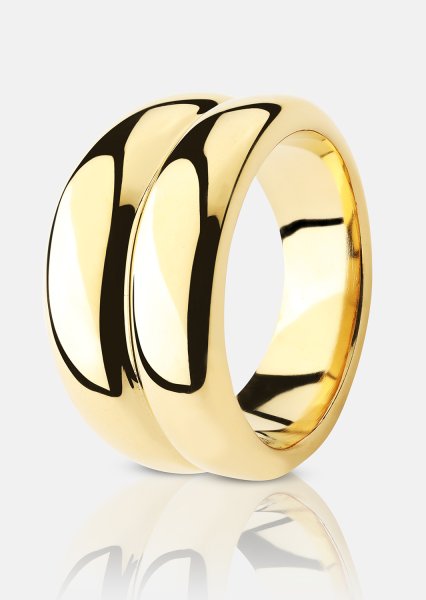 Anillo Radiant - Chapado en oro de 18k