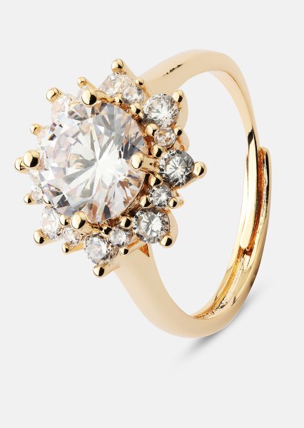 Anillo Soleil - Rose Chapado en oro