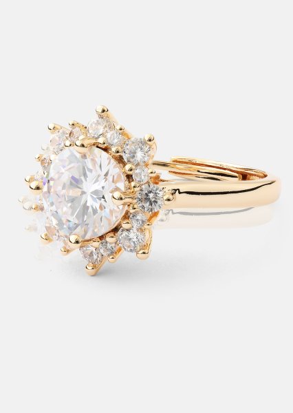 Anillo Soleil - Rose Chapado en oro