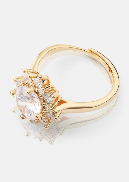 Anillo Soleil - Rose Chapado en oro