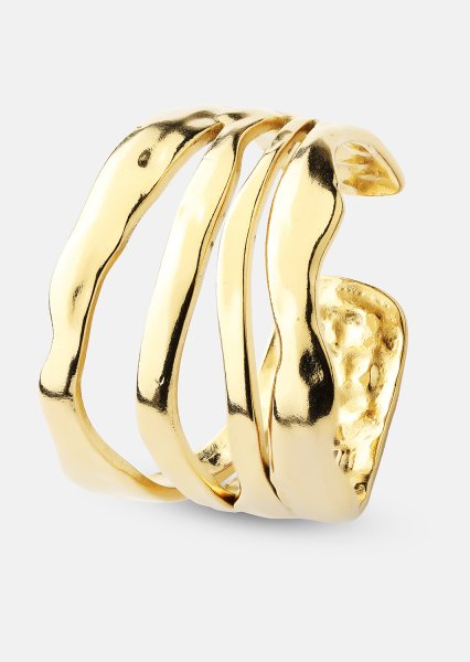 Anillo Wave - 18k Chapado en oro