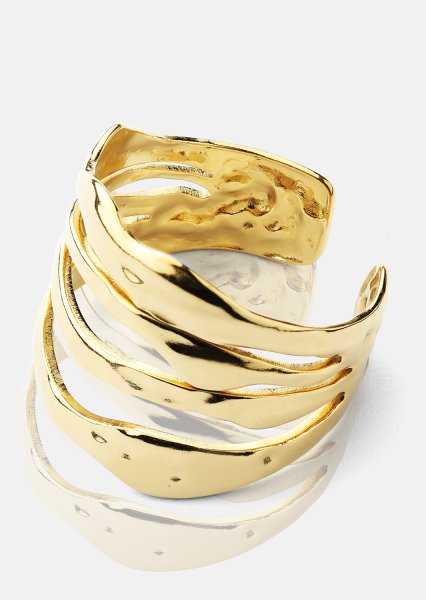 Anillo Wave - 18k Chapado en oro