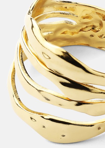Anillo Wave - 18k Chapado en oro