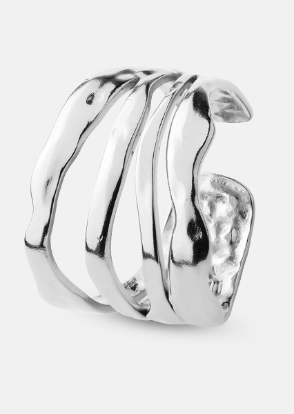Anillo Wave - Chapado en plata