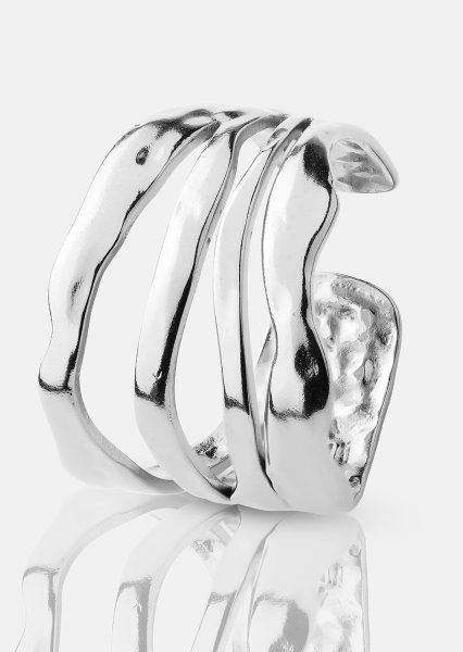 Anillo Wave - Chapado en plata