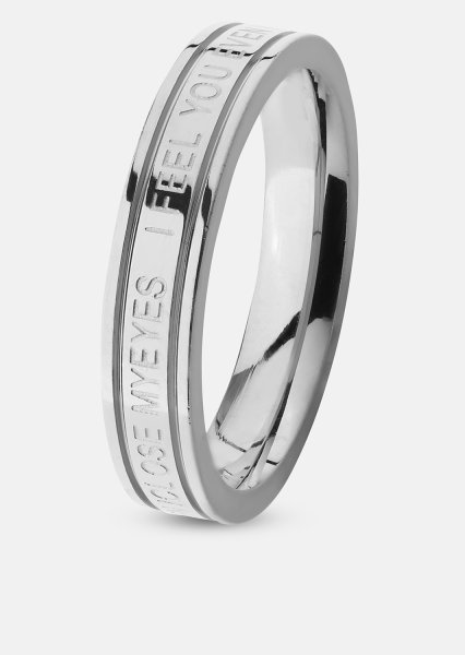 Anillo Plain Link - Chapado en plata