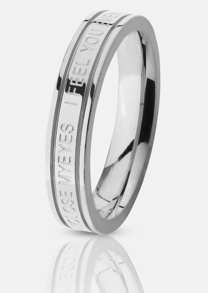 Anillo Plain Link - Chapado en plata