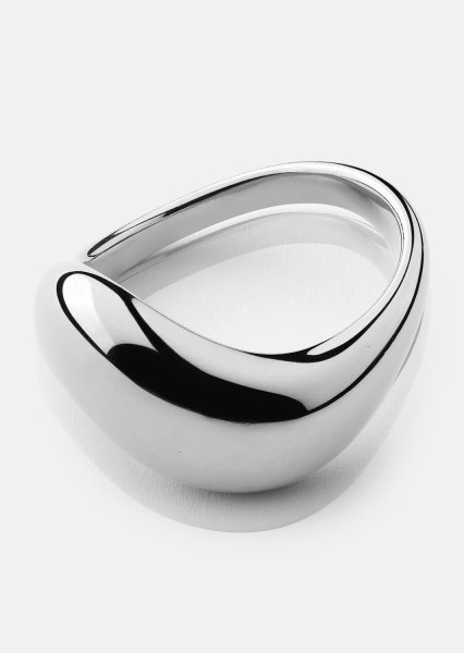 Anillo Soft Curve - Chapado en plata