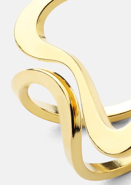 Anillo Infinity Flow - 18k Chapado en oro
