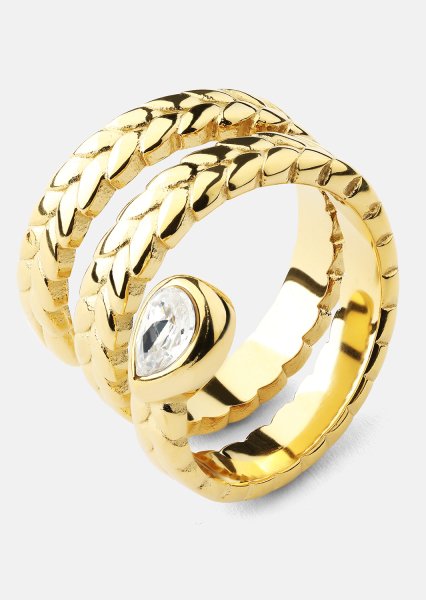 Anillo Elira - 18k Chapado en oro