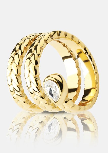 Anillo Elira - 18k Chapado en oro