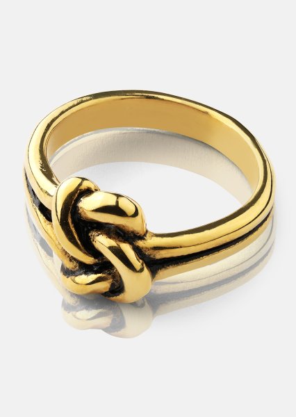 Anillo Knot - Chapado en oro de 18k
